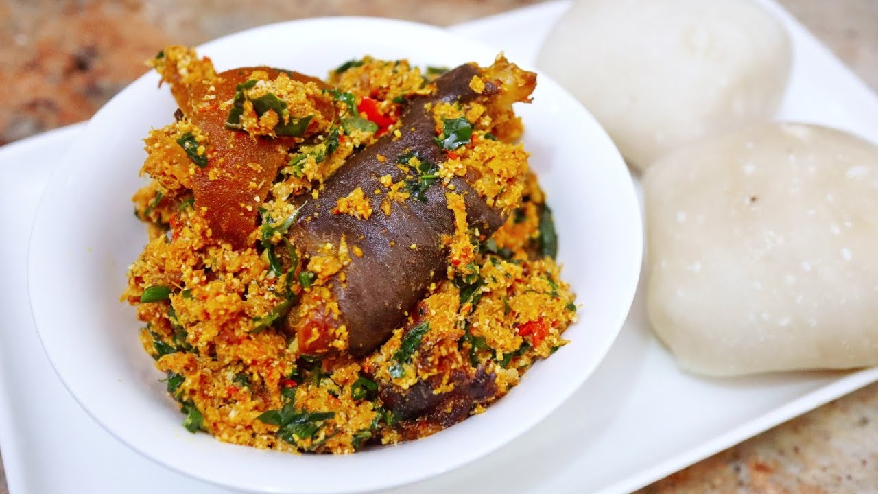 Egusi and Poundo Egusi And Poundo